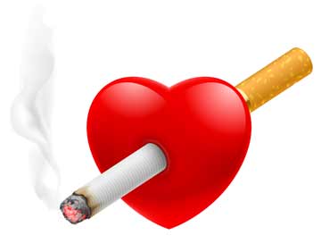 Selv nogle få daglige cigaretter er som at stikke en kniv langsomt i dit hjerte.